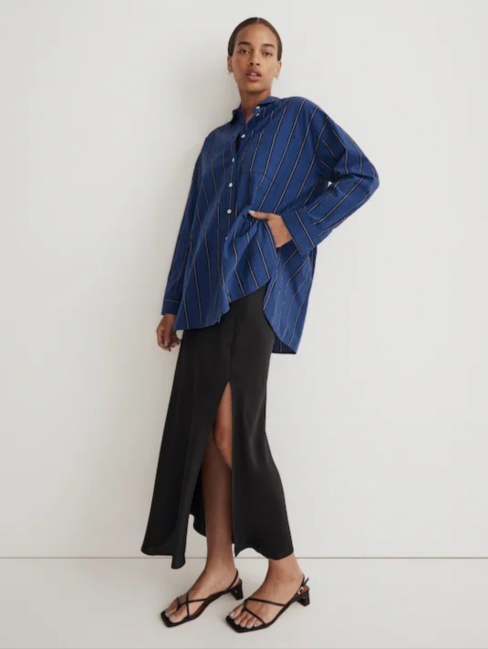 Madewell The Signature Poplin Oversized Striped Shirt
M - Picture 2 of 7